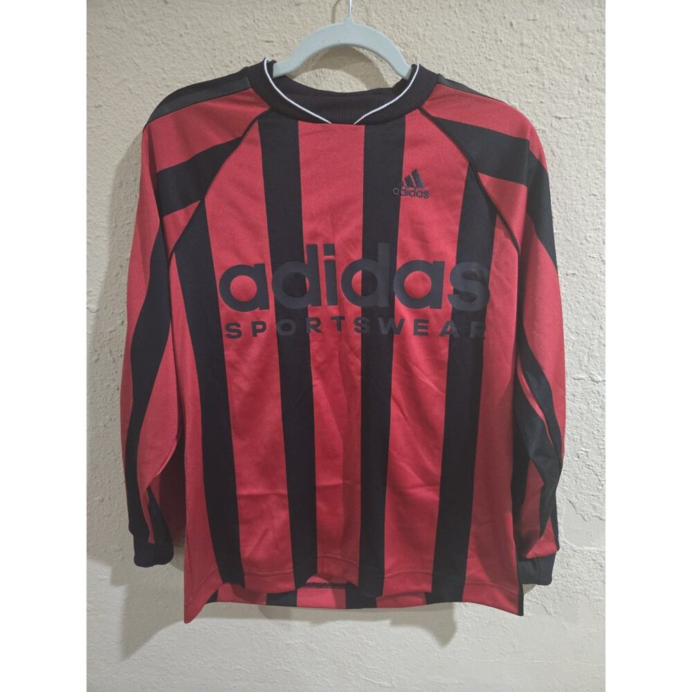 Adidas Jersey Long Sleeve Football Shirt Milan Style Polyester, Women's Size L